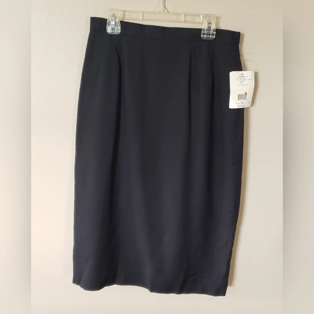 NWT Christian Dior Career II Women's Black Pencil Skirt Size 10 - Picture 1 of 11